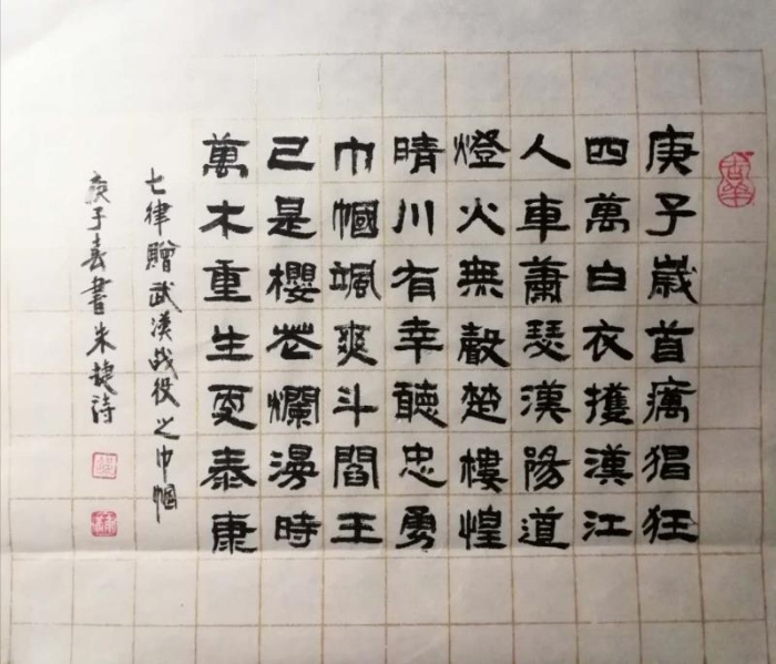 《七律?贈武漢戰(zhàn)疫之巾幗》