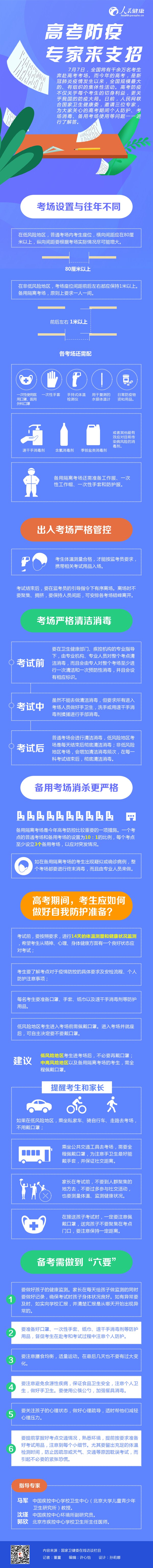圖解：高考防疫，專(zhuān)家來(lái)支招
