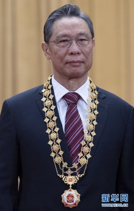 這是“共和國勛章”獲得者鐘南山（2020年9月8日攝）。新華社記者 謝環(huán)馳 攝