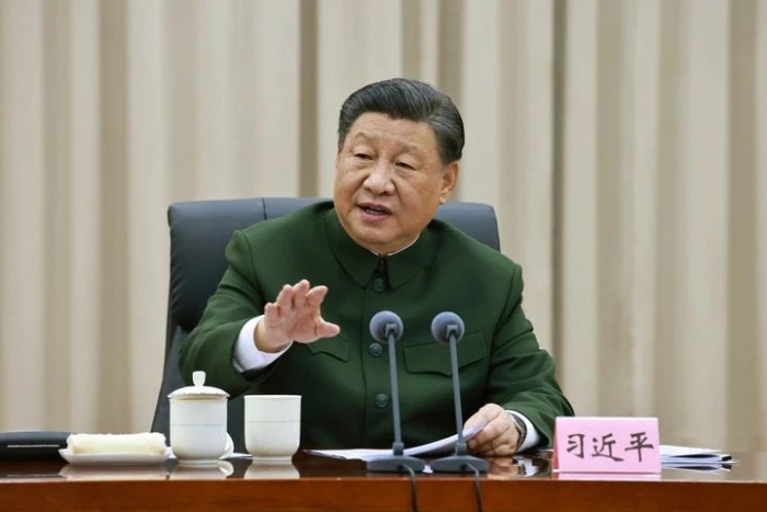 11月29日，中共中央總書記、國家主席、中央軍委主席習(xí)近平到武警海警總隊(duì)東海海區(qū)指揮部視察。這是習(xí)近平發(fā)表重要講話。新華社記者 李剛 攝