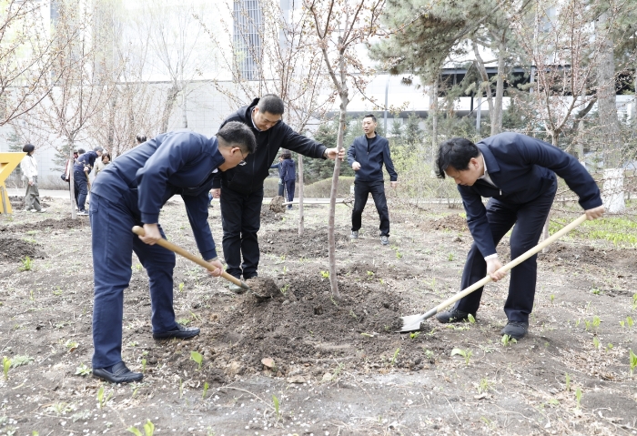 圖為植樹現場。（葉陽歡攝）