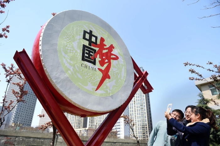 2015年3月25日，社會主義核心價值觀主題社區(qū)亮相安徽合肥。新華社發(fā)（解琛 攝）