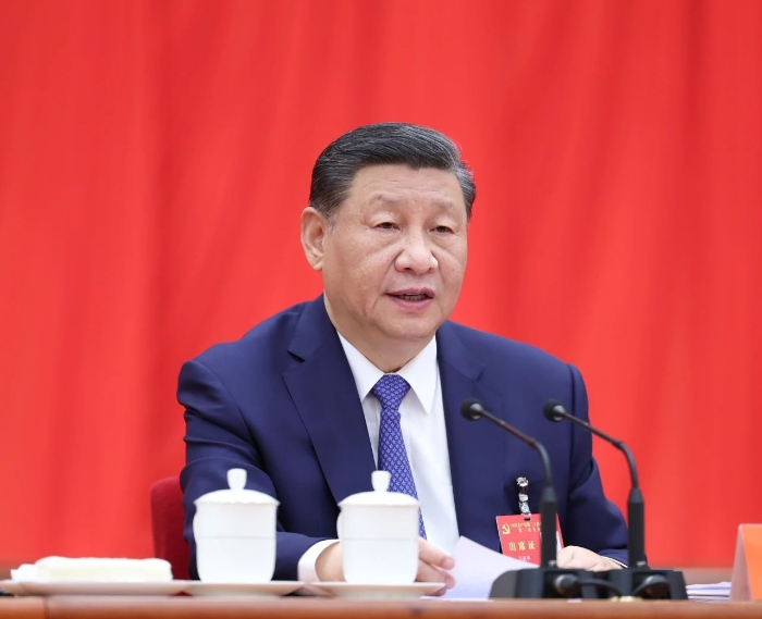 中國共產黨第二十屆中央委員會第三次全體會議，于2024年7月15日至18日在北京舉行。中央委員會總書記習近平作重要講話。新華社記者 鞠鵬 攝